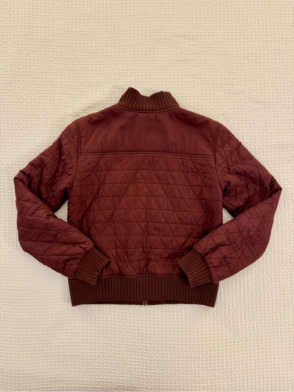 Prana Quilted Bomber Jacket - Maroon, Women’s S - Picture 2 of 5